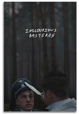 Krem Inglourious Basterds Poster, Wandkunst, Leinwand, Geschenk für Freunde, Schlafzimmer, Wohnzimmer, Dekoration, modern, ästhetisch, 30 x 45 cm, ungerahmt