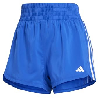 adidas Women's Pacer Training 3 Stripes Woven High Rise Short, XS 3 inch