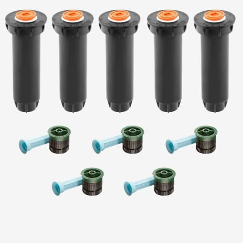 5 STK. Rain-Bird Versenkregner Typ 1800/1804 10 cm Aufsteiger inkl. 8 Van Düse 1,8 bis 2,4 m