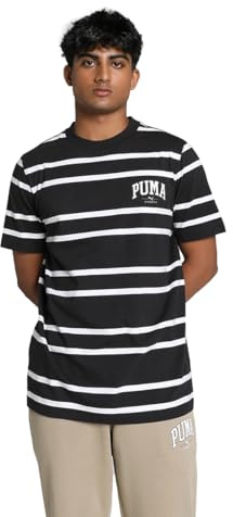 PUMA Unisex Squad Stripe AOP Tee T-Shirts