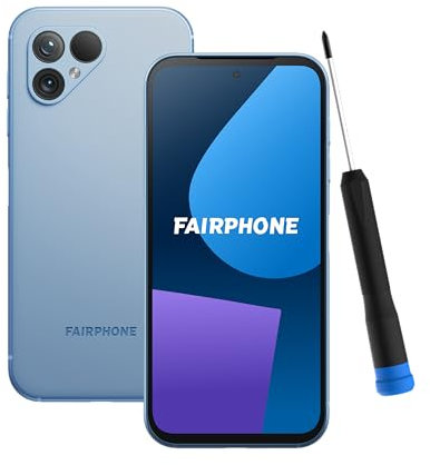Fairphone 5 5G (8GB,256GB) Bleu Ciel, iFixit Tournevis Inclus