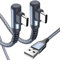 Cable USB C de carga rápida de 3,1 A, 2 piezas de 1,5 m, cable de nailon para iPhone15/Pro/Max/Plus,Samsung Galaxy S24 S23 S22,S21,S21,S20 S10 S9,Note10/,M31 M30s M20,A71 A52 A51,Mi9/8
