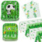 Artículos de fiesta temáticos de fútbol 40-122 platos de servilletas infantiles artículos de decoración de fiesta de cumpleaños temáticos de Fútbol