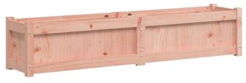 vidaXL Pflanzkübel, Rechteckig Blumenkübel mit großem Fassungsvermögen, Pflanzkasten Übertopf für Garten Terrasse, Blumentopf Blumenkasten, Massivholz Douglasie
