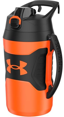 Under Armour Half Gallon Water Bottle Insulated, 64oz Insulated Water Bottle with Handle, Sports Water Jug, Fence Hook, Leak Resistant, for Baseball, Football & More