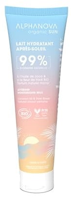 ALPHANOVA Beruhigende After-Sun-Milch – Sublimationsmittel und Bräunungsverlängerung – natürlich und biologisch – 150 ml