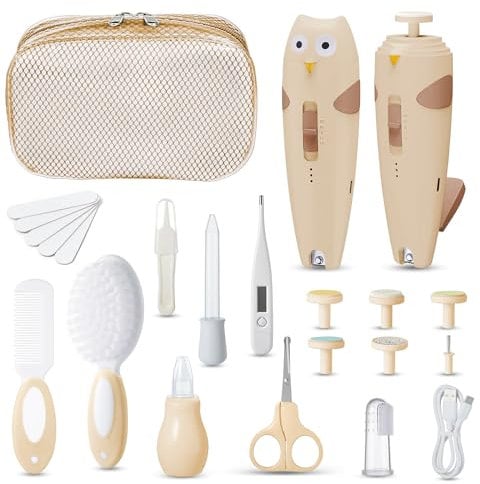 Lictin Lime à Ongle Électrique Bébé 26 en 1, Kit de Coupe Ongle Bébé, Ensemble de Coupe et de Soins des Ongles pour Bébé, Adapté aux Nouveau-nés, aux Enfants et aux Adultes