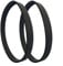 Black Rubber Vacuum Belts Replacement Drive Belts YMH28950 for Hoover Breeze for Evo Pets BO02IC Vacuum Cleaner Belt 02, Set of 2 Pack