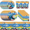 51PCS Train Party Tableware Set,Train Friends Tableware Supplies, Transportation Theme Birthday Party Decorations Including Paper Tableware Plates Napkins Cups Tablecloth -10 Guests