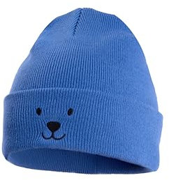 Occulto Jungen & Mädchen Winter Mütze (Model: Lian), Kinder Beanie Blau Bär