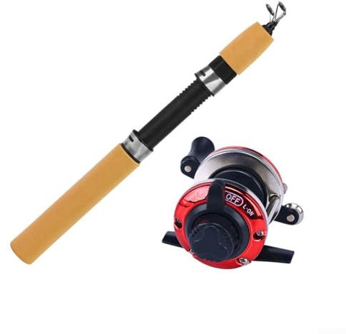 Eisangelausrüstung mit einem zweiteiligen Ruten-Design, geeignet für verschiedene Eisangel-Szenarien (Typ C)