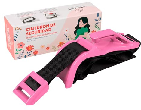 Sonrisas y alegrias SMILES AND JOYS Ceinture de maternité homologuée pour voiture – Adaptateur de ceinture de sécurité – Protège votre bébé et réduit le risque de pression sur le ventre –