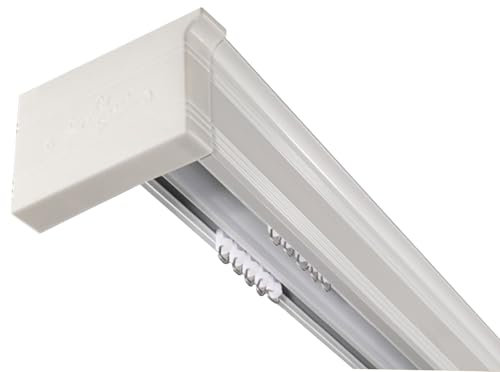 vorhangschiene/ gardinen schiene Decken-/Wandbefestigung Vorhangpaneel-Box 1 2 3 4 5 6 7 8 9 m, Schiebevorhangstange Track Box, Aluminium Vorhangstange Abdeckung Box Rahmen(Ceiling mount,21ft/6.4m)