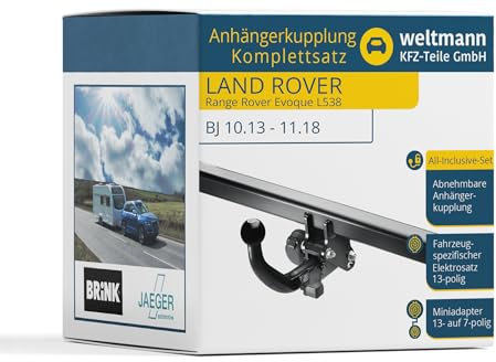 Jaeger Automotive Premium-Kit 44190303 Anhängerkupplung inkl. 13P E-Satz AHK