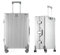 yuweijie Koffer 100% Aluminium Bordkoffer Hartschalen-Koffer Trolley Rollkoffer Handgepäck Teleskopgriff, Reisekoffer mit 4 Rollen,Größ Koffer,TSA-Schloss(L,Silber)
