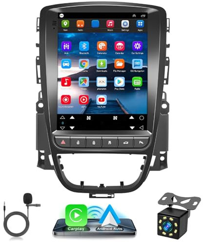 LICHENGTAI 2G+32G Android 13 Autoradio per Opel Astra J Buick Excelle Verano 2010-2014, 9,7 Pollici TouchScreen Radio con Carplay e Android Auto Bluetooth GPS WiFi SWC FM/RDS Telecamera Posteriore