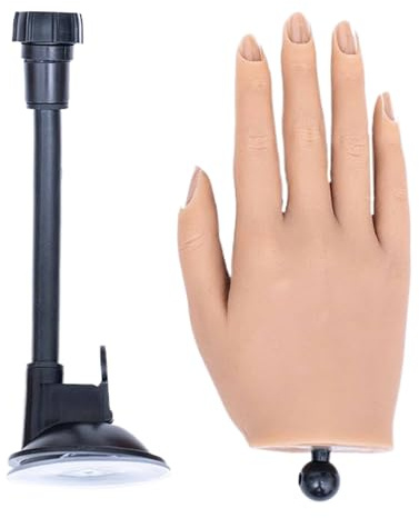 Pratice Training Hand For Acrylic Nails Silicone Maniquin Hand Practice Fake Hand For Nails Art Practice Tool