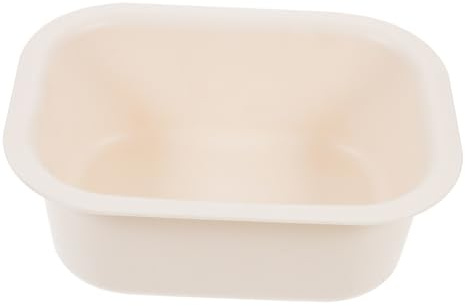 Beige PP Kunststoffwanne für Wickeltisch, Robust und Leicht | Wiederverwendbar, Formstabil und Praktisch, zum Waschen des Babys, Passend für Pflege und Reisen