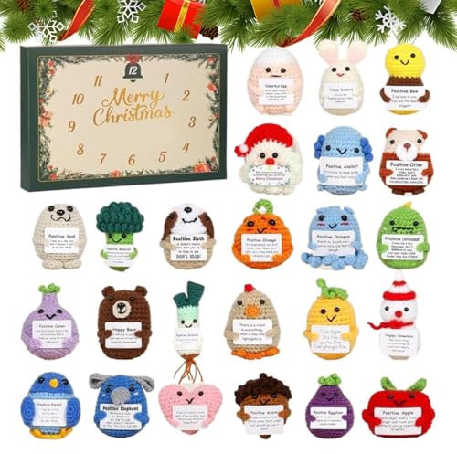 Adventskalender Zur Emotionalen Unterstützung 2025, 2D Acryl Weihnachts-Dekorationen Mit Festlicher Gestaltung, 24 Tage Adventskalender Mit Emotionalen Werkzeugen Für Alle Altersgruppen Jugendliche