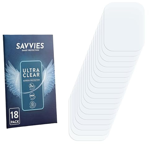 Savvies 18 Stück Schutzfolie für whraills CS2PRO 1.85 Displayschutz-Folie Ultra-Transparent