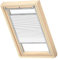 VELUX Original Wabenplissee, P08, Weiß, mit Grauer Führungsschiene