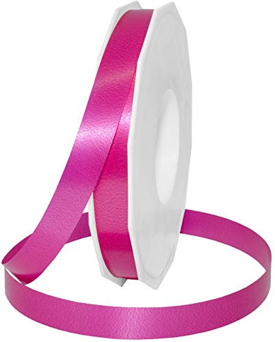 C.E. PATTBERG Geschenkband magenta, 91 Meter Ringelband 15 mm zum Basteln, Dekorieren & Verpacken von Geschenken zu jedem Anlass