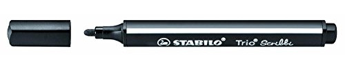 STABILO Fasermaler Trio Scribbi, schwarz VE=1
