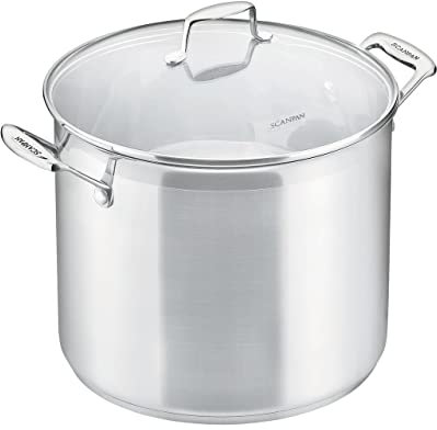 SCANPAN,Silver,C001R Impact 11.0 Litre Stock Pot with Lid
