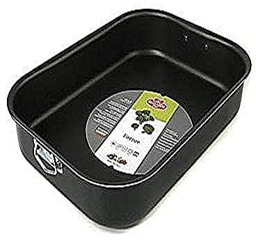 Ballarini Firenze Tortiera con Maniglia, Alluminio, Nero, 25 x 18 cm