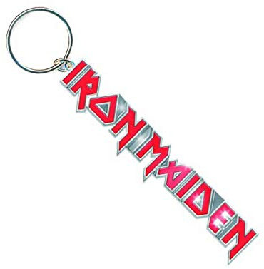 Iron Maiden Keyring Classic Band Logo with Tails Official Metal Keychain One Size