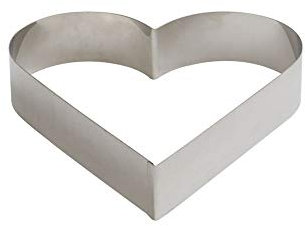 DECORA 0060462 BACKRAHMEN AUS Edelstahl Herz cm 22X4,5H