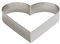 Decora 0060462 Forme Acier Inoxydable Coeur CM22X4,5H, INOX, 22 x 4,5 cm, Argent
