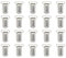 WINOMO 20pcs Clip Bretelle DIY Attaches Bretelles Bretelle Accessoire