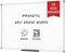 VIZ-PRO Magnetisches Whiteboard Silberner Aluminiumrahmen, 150 x 120 cm