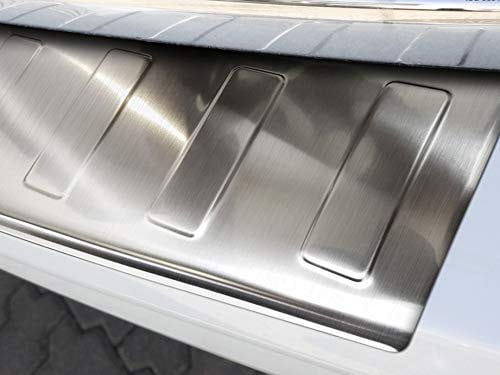 Ladekantenschutz aus Edelstahl mit 3D Abkantung passend für VW T6 ab 2015 mit Heckklappe (Caravelle/Transporter/Multivan) AZUGA AZ29000142