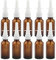 10 Stück Leere Glas Nasenspray-Flasche 30ml mit Fingerzerstäuber, Nasenzerstäuber Vaporizer Nasensprühflasche - Braun