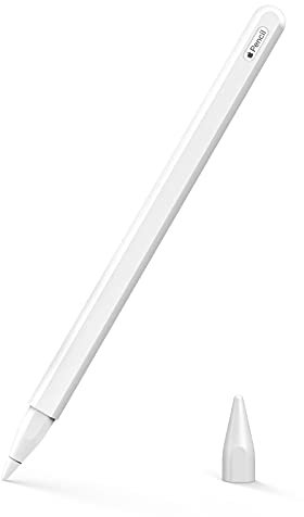 MoKo Hülle Kompatibel mit Apple Pencil 2. Generation, Apple Pencil Pro, 【2 Stück】 1 Stifthülle und 1 Spitzehülle mit Magnetischer Aufladung und Doppelklick Touch Funktion Retractable Schutzhülle