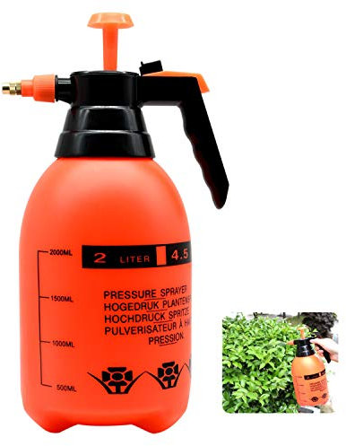 ZHONG AN Pulverizador 2L con Boquilla de latón Ajustable, atomizador de Bomba Blumensprüher, Plantas, hogar y jardín