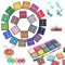 Funxim Stempelkissen Set, Neues Upgrade Stempelkissen fingerabdrücke Ungiftig Abwaschbar Stamp Pad für Leinwand Hochzeit, Papier Handwerk Stoff, Scrapbook, Geburtstag (20 Pack)