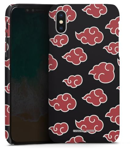 Premium Case kompatibel mit Apple iPhone X Smartphone Handyhülle Schutzhülle matt Offizielles Lizenzprodukt Naruto Shippuden Akatsuki