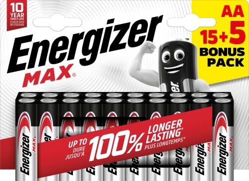 ENERGIZER PILAS ALKALINE MAX Pile LR6 (AA) BL15+5 BR