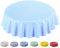 Home Direct Wachstuch Tischdecke Abwaschbar 160cm Kleine Tupfen (Rund 160cm, Hellblau)