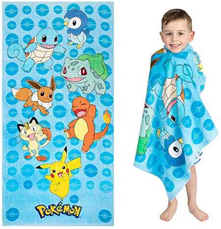 Franco Kinder-Strandtuch, superweich, Baumwolle, 147,3 x 71,1 cm, Pokemon