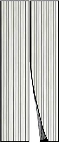 Gieffe Zanzariera Grigia con Magnete per Porte 120x250cm | Zanzariera Magnetica per Porta Finestra