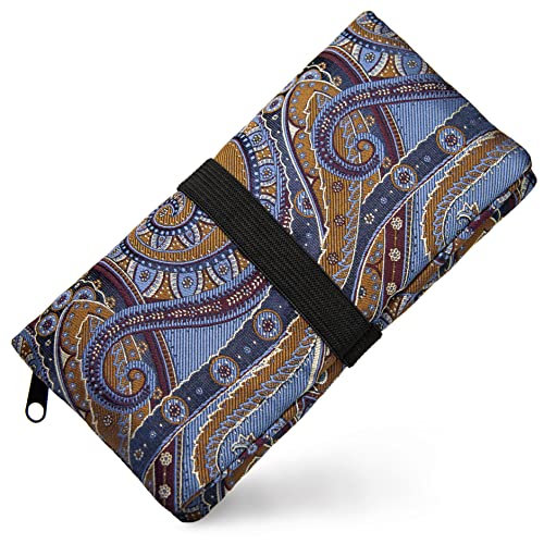 PG MASK GUGGIARI® Tabaktasche für 30/50g - Drehtasche mit Funktionsfächern aus Stoff mit Filterfach & Blättchen-Halter & Feuerzeug – Tabakbeutel (Bohemian Tobacco)