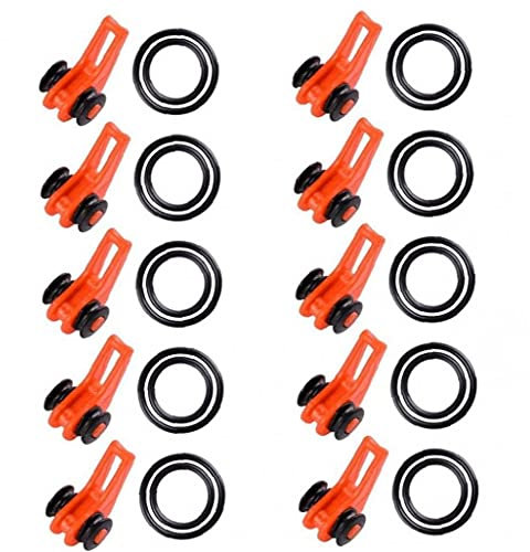 TOSSPER 10pcs / Bag Kunststoff Angelhaken Keeper Für Angelrute Pole-fischen-köder-köder Sicherheit Halter Döbel Carp Easy-angelgerät Haken