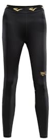 EVERLAST Damen Leonard Kompressionshose, Schwarz/Gold, M
