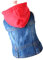 iplusmile Welpe Kleider n-Hoodie Jeansmantel Für Hunde Abdeckungen Für Fischschalen nkleidung Kleine Hunde-Outfits Gestrickte ützenkleidung Hut Kapuzenjacke Reverskragen Hemden Weste Rot