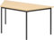 bümö Trapez-Tisch, Multifunktionstisch 160 x 69 cm in Ahorn/Schwarz - Besprechungstisch, Konferenztisch, Meetingtisch, Mehrzwecktisch, Pausentisch für Besprechungsraum, Meetingraum
