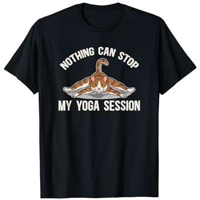 Katzenliebhaber Yoga Fanatic Chakra Yoga Retreat Wellness Therapie T-Shirt